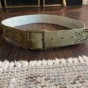 Colleen Cordero Studeer Leather Belt - size 34